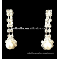 Flor Rhinestone Crystal Bridal Necklace Earrings Conjunto de Jóias Casamento Feminino